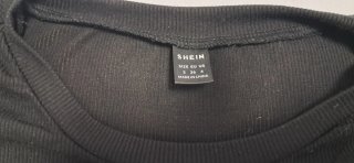 Camiseta de lactancia negra