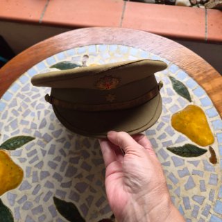 Gorra de plato militar española antigua – original