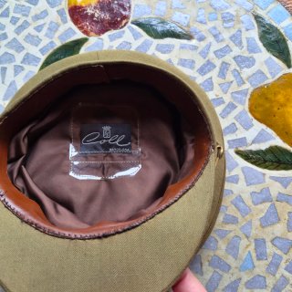 Gorra de plato militar española antigua – original