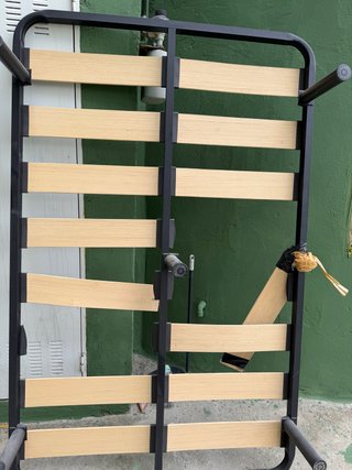 Somier metálico con lamas de madera