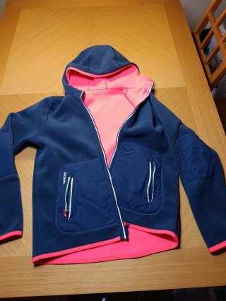 Chaqueta polar Tribord azul y rosa talla 11-12 año