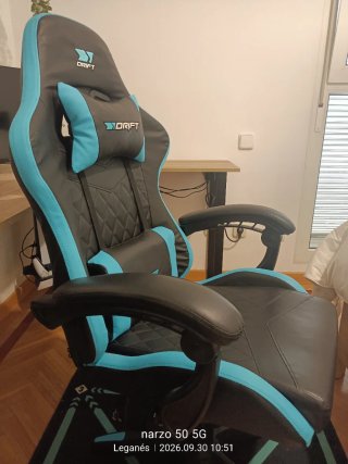 Silla Gamer Drift Negra y Azul