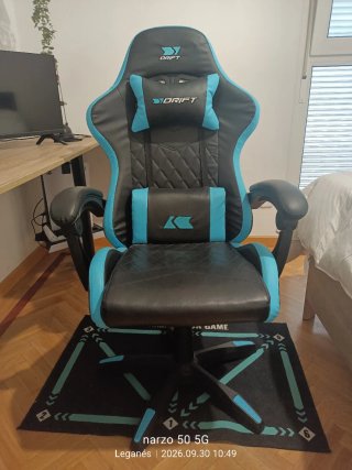 Silla Gamer Drift Negra y Azul