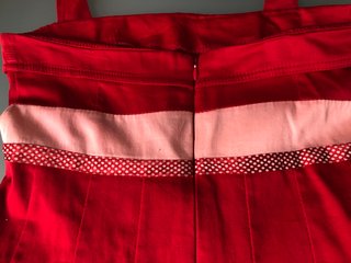 ORIGINAL VESTIDO MIDI VINTAGE, ROJO Y ROSA