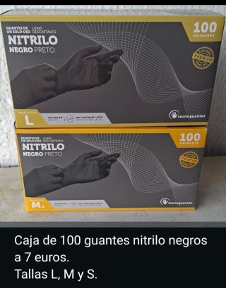 Guantes de Nitrilo Negros Tecnoguantes