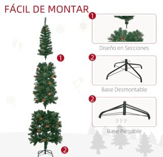 Árbol de Navidad 225cm con 706 ramas