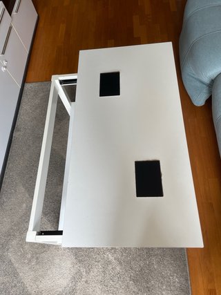 Mesa de centro extensible blanca
