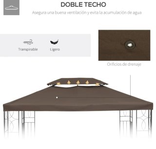 Techo de Repuesto para Cenador 4x3m