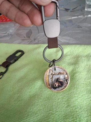 Set de 2 Llaveros Religiosos de Metal