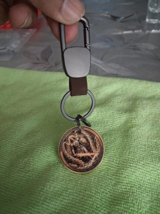 Set de 2 Llaveros Religiosos de Metal