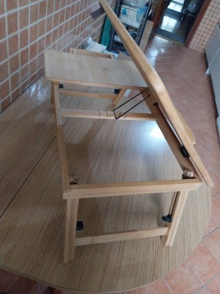 Mesa Auxiliar Plegable de pino  InnovaGoods