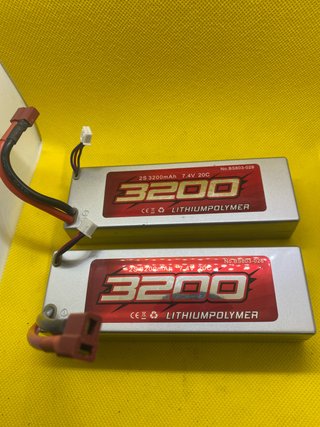 2 Baterías Lipo 7.4V 3200mAh