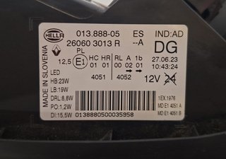 Faro Izquierdo Renault Kadjar 2023