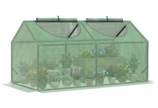 Invernadero de Jardín con Ventanas Enrollables