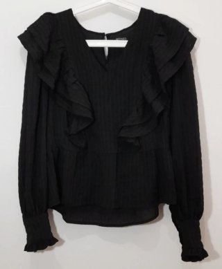 Blusa Negra Refined Talla S