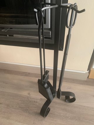 Set Accesorios Chimenea Metal Negro