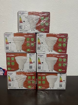 7 Cajas de Bombillas LED GU10 ALUSS