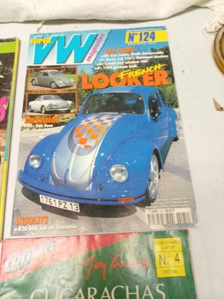 4 revistas VW escarabajo