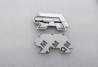 EMBLEMA LOGO VOLKSWAGEN VW R ROJO 55MM X 30MM