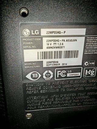 Monitor LG 22MP55HQ FHD Negro