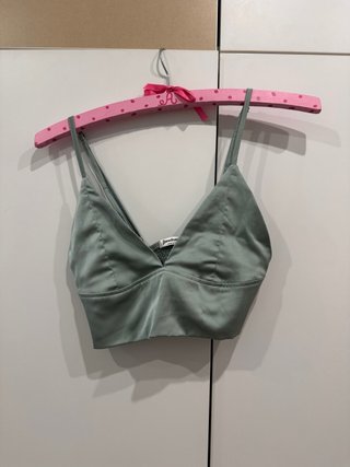 Top Stradivarius verde S