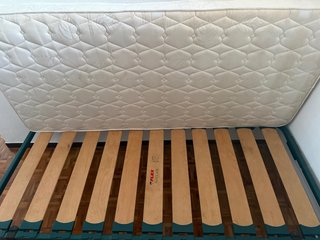 Somier Flex 90cm con Patas Plegables + Colchón