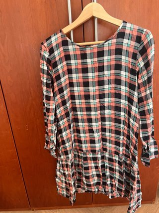 Vestido Compańia Fantástica cuadros Talla L