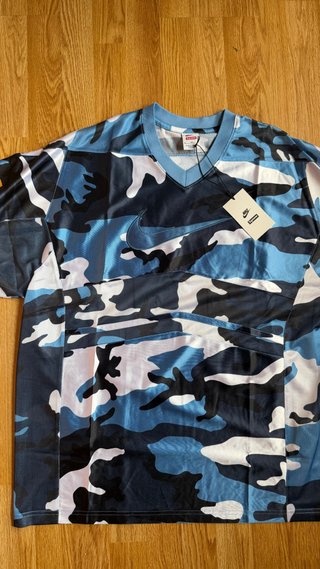 Supreme Nike Football Jersey Blue FW26