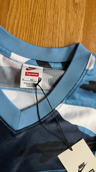 Supreme Nike Football Jersey Blue FW26