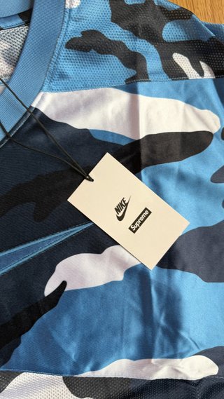 Supreme Nike Football Jersey Blue FW26