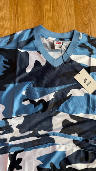 Supreme Nike Football Jersey Blue FW26