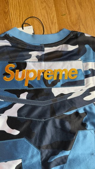 Supreme Nike Football Jersey Blue FW26
