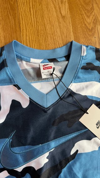 Supreme Nike Football Jersey Blue FW26