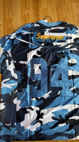 Supreme Nike Football Jersey Blue FW26