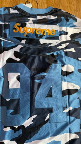 Supreme Nike Football Jersey Blue FW26
