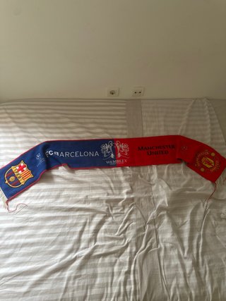Bufanda FC Barcelona vs Manchester United Wembley