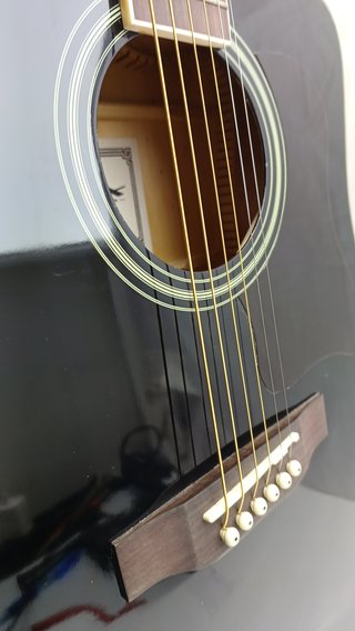 Guitarra Acústica Stix C1-BC Negra con Funda