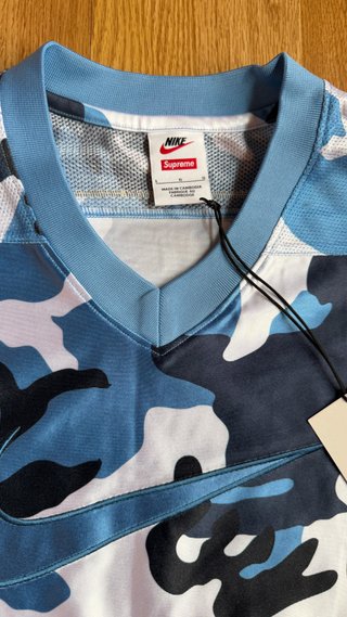 Supreme Nike Football Jersey Blue fw26
