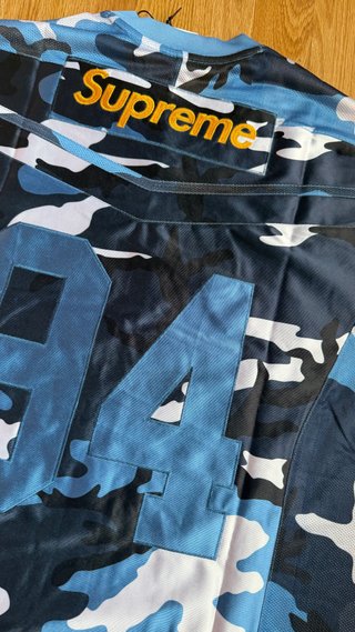 Supreme Nike Football Jersey Blue fw26