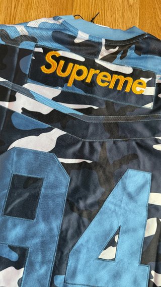 Supreme Nike Football Jersey Blue fw26