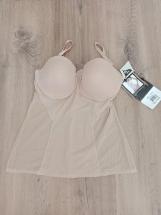 Sujetador reductor beige