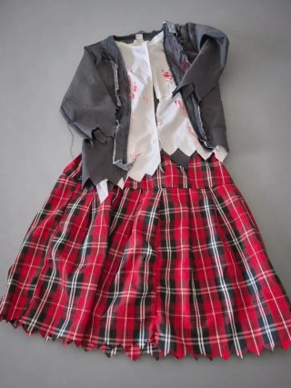 Disfraz Halloween infantil "Colegiala Zombie".