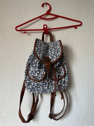 Mochila con Estampado de Flores