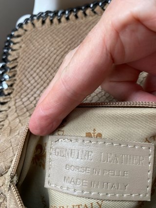 Bolsito Cartera de Piel efecto serpiente