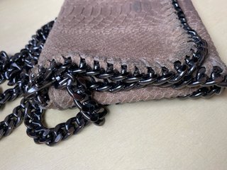 Bolsito Cartera de Piel efecto serpiente