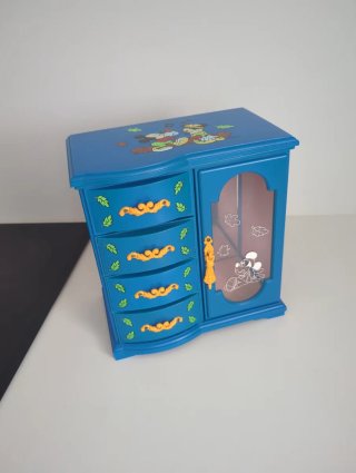 Joyero caja de muaca azul de Disney