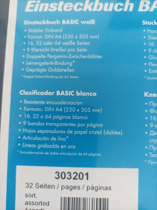 Clasificador de Sellos Leuchtturm 32 Páginas