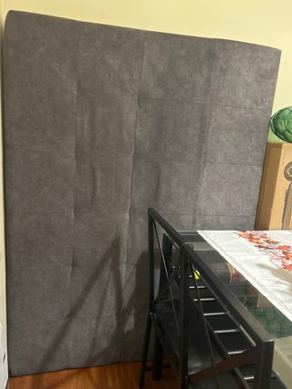 Cabecero de cama gris
