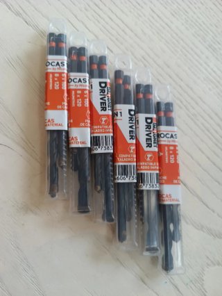 4 Brocas de carburo Multimaterial conecta Hexagono