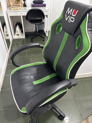 Silla Gaming MUVIP Negra y Verde